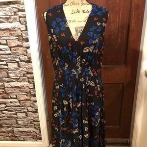 Anne klein belted fit and flare dress